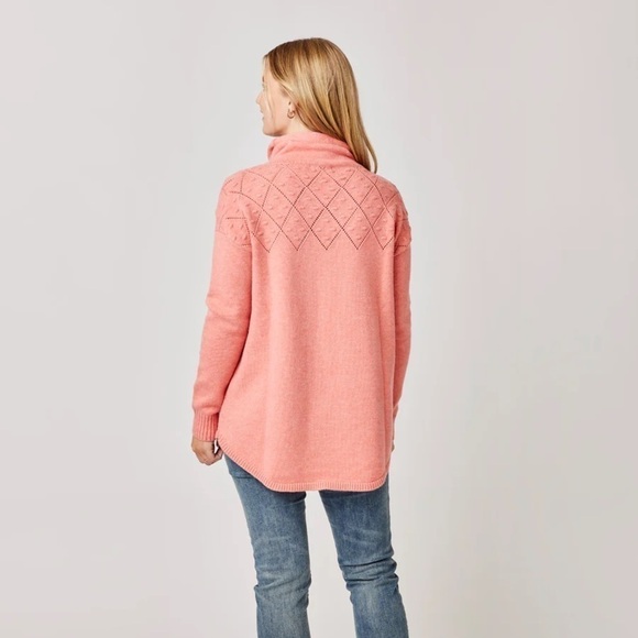 Carve Designs Rockvale Deux Sweater Tunic Grapefuit Heather Size S - Picture 3 of 11